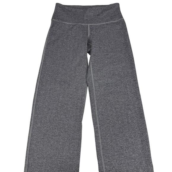 LULULEMON Women's City Kick It Pant Sz 4 Gray Giant Herringbone Made in USA - Picture 4 of 8